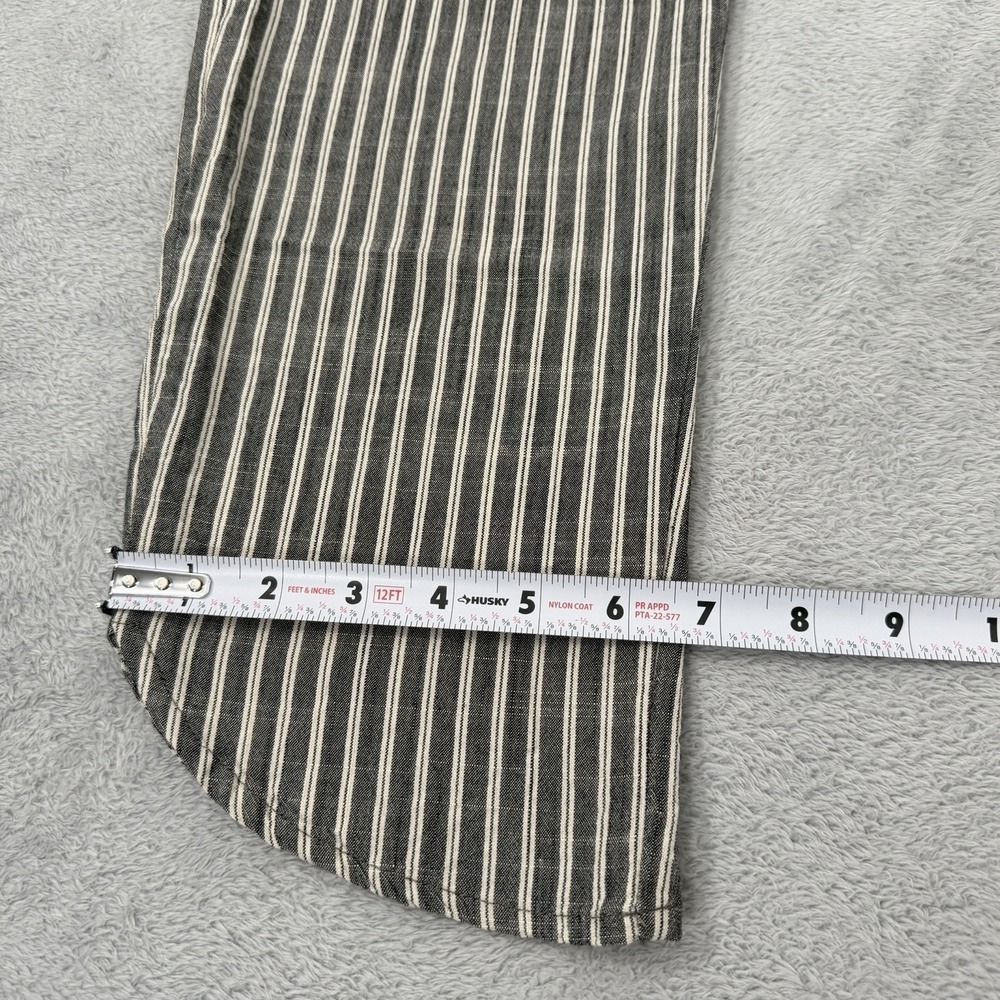 Marine Layer Allison Pant Womens Medium Gray Striped Boho Beach Minimalist 10185 - Picture 11 of 11